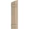 Ekena Millwork Rough Sawn 2 Board Joined Board-n-Batten w/Elliptical Top Faux Wood Shutters, 11W x 42H, PR SHUBJL11X42RSPR - alternate 5